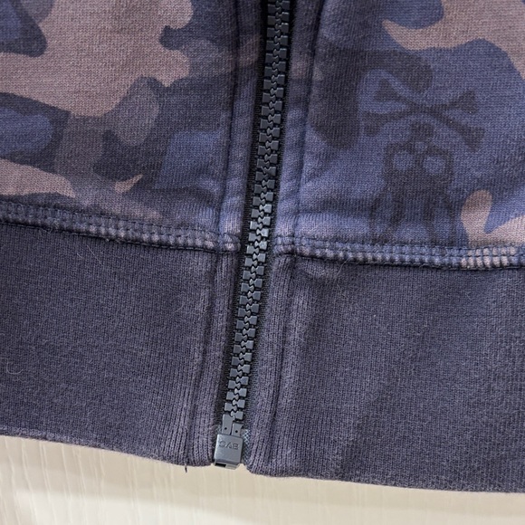 Psycho Bunny Navy Camo Hoodie with orange Logo - Picture 4 of 6